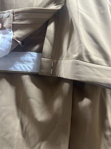 Beige Wide Leg Pants
