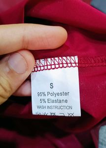 Burgundy Leather Tank Top(S)