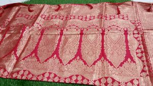 Elegant Pink Banarasi Silk Saree