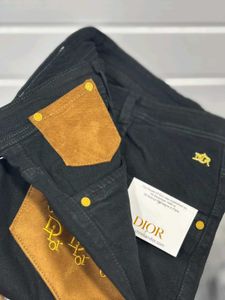 Dior Black &amp; LV Denim Pants