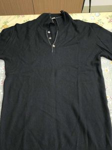 Stylish Black Knit Sweater