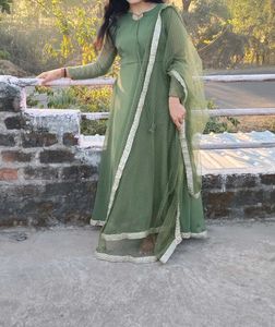 New Anarkali Suit And Dupatta
