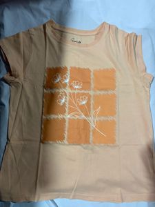 Peach Floral T-Shirt