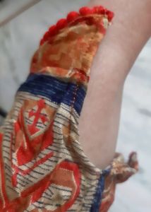 Beautiful A-line Multi-coloured Pompom Long Kurta