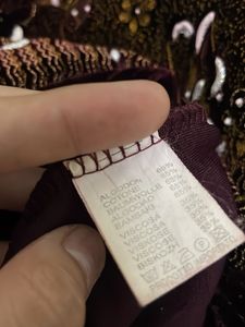 Imported Embroidered Velvet Top