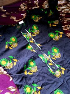 Floral Print Kurti Set