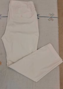 Formal Pure White Trousers