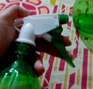 Green Spray Bottles (Set of 2)
