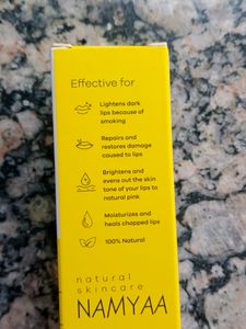 Namyaa Natural Lip Serum/Balm/Lightener/Moisturizer For Lip Lightening/Brightening/Toning/Moisturizing, 30 g