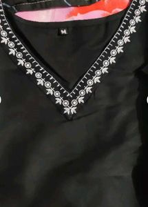 Elegant Black Short Kurti