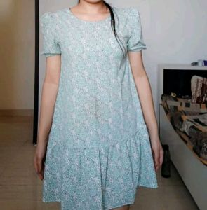 Sky blue mini princess dress
