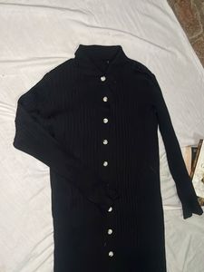 Black Button-Up dress
