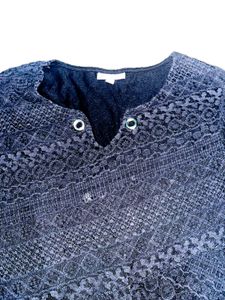 ✨ Elegant Black Lace Tunic ✨
