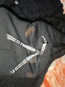 An Off The Shoulder Black Stylish Top