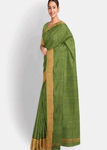 Elegant Green Saree