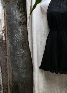 11277. Black Halter Neck Mini Dress