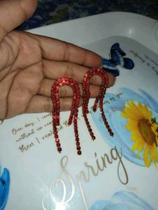 Red Dangle Earrings