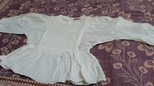 White Peplum Top🤍✨