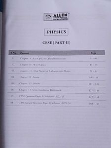 Allen Physics Class XII Booklet (Part-I)&amp;(Part-2)