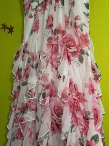 Floral Printed Ruffle Dress