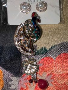 Cute bow n 2 Earrings set