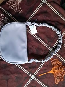 Miniso Pleated Half Moon Shoulder Bag 💜