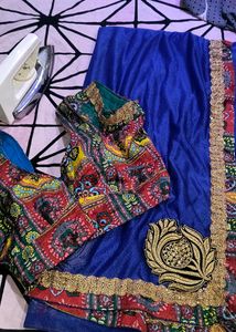 Blue Saree