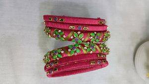 Silk thread Bangle Set