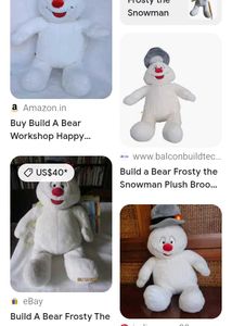 Snowman plush toy.