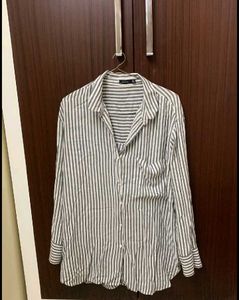 Striped oversized shirt