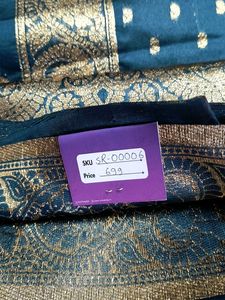 Benarasi Jari Silk Saree - Moonlit Ocean