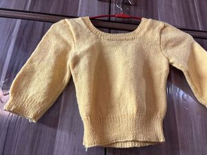 Yellow Knitted Top
