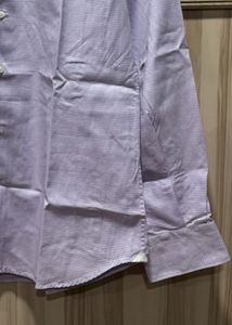 Massimo Dutti Formal Lavender Cotton Shirt