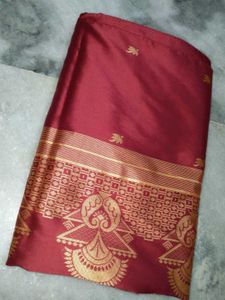 Elegant Maroon Saree