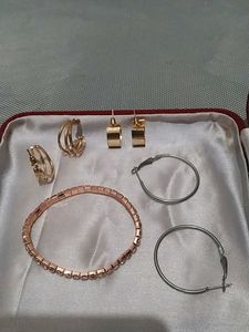 Jewelry Set: Earrings &amp; Bracelet