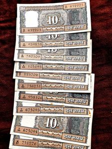 💥✨Rare signed 10 rs old Black boat note✨💥