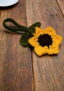 Crochet Sunflower Decor keychain