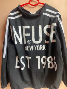 Unisex Black Baggy Jacket