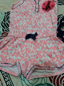 Baby girl jumpsuit combo