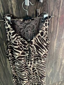 Leopard Print stiched  Kurta