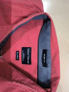 XL Men&#39;s Casual Coral Shirt Indian terrain
