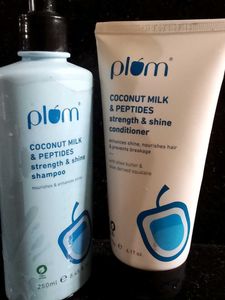 Plum Coconut Milk Shampoo &amp; Conditioner Set