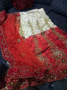 Red &amp; Gold Lehenga Choli