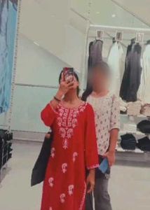 Pink Embroidered Kurta