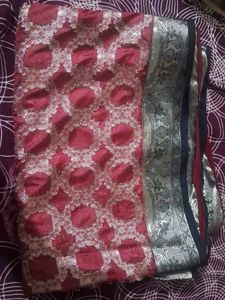 Elegant Maroon Saree
