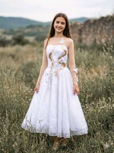 Elegant White Embellished Dress