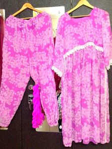 Floral Kurta Set🩷🩷🩷