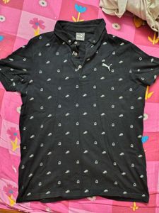 Puma Black Polo Shirt - Size M