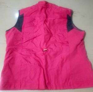 Pink Sleeveless Jacket