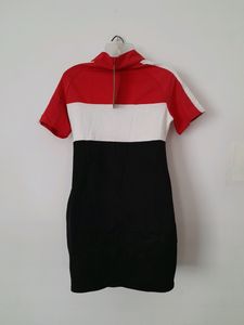 Color Block Mini Dress